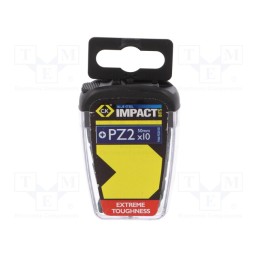 1 set x C.K - T4560 PZ2LD10 - Screwdriver bit, Pozidriv®, PZ2, Overall len: 50mm, 10pcs.