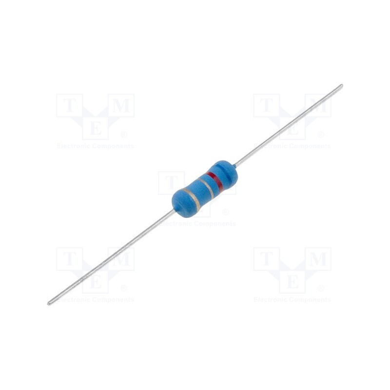 20 pcs x ROYAL OHM - MOR02SJ062JA10 - Resistor: metal oxide, THT, 6.2Ω, 2W, ±5%, Ø5x12mm, axial