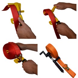 Retractor, retractor for fastening transport belts