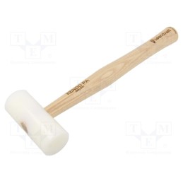 1 pcs x LeanCraft - KENDO-PA-40-W - Hammer, 190g, 40mm, round, polyamide, wood (ash), KENDO