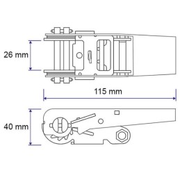25mm belt tensioner, acid steel