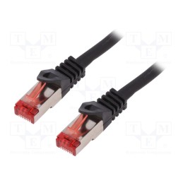 1 pcs x LOGILINK - CQ2043S - Patch cord, S/FTP, 6, stranded, Cu, LSZH, black, 1.5m, 27AWG