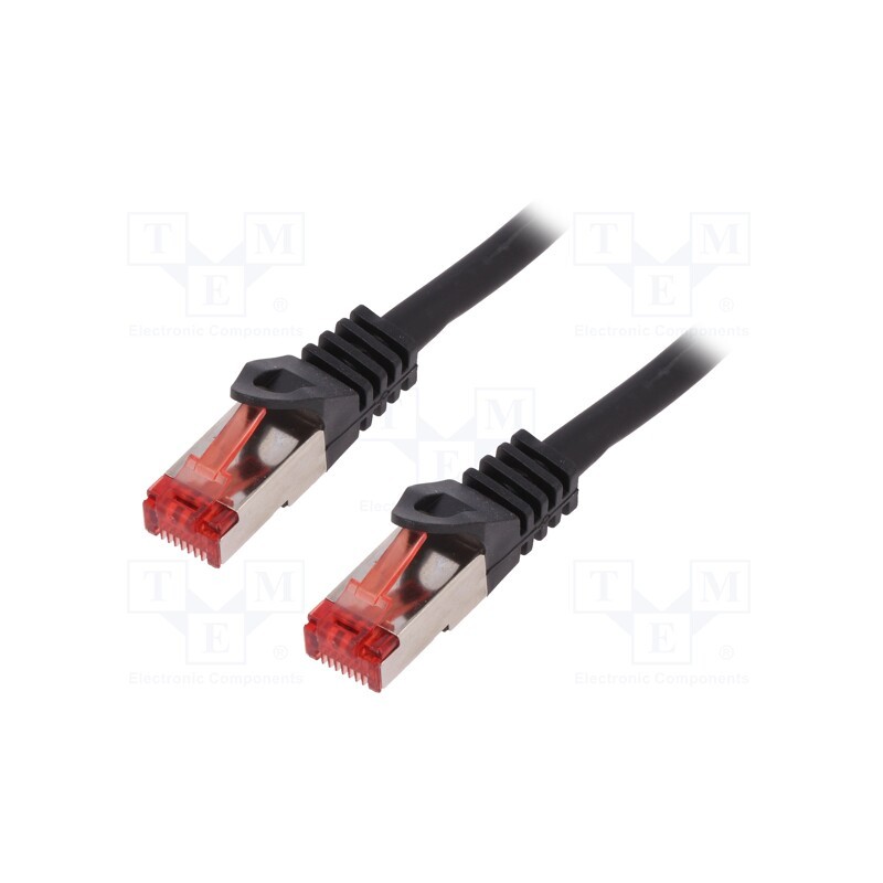 1 pcs x LOGILINK - CQ2043S - Patch cord, S/FTP, 6, stranded, Cu, LSZH, black, 1.5m, 27AWG