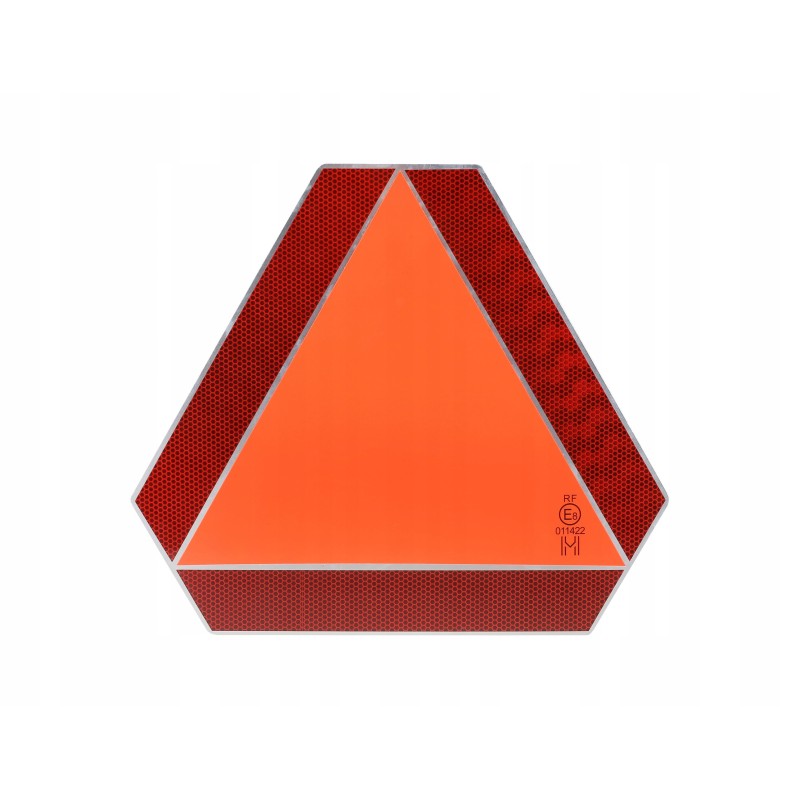 Triangle warning board for slow-moving vehicles
