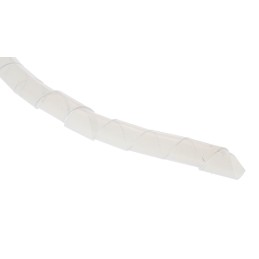 1 Reel of 5 M - HellermannTyton Spiral Wrap, I.D 9mm, 100mm PTFE SBPTFE Series