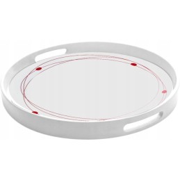 Round melamine tray Cosmic Brunner in wa