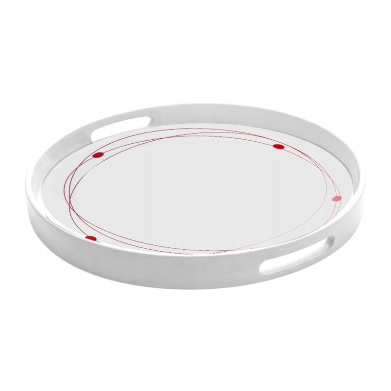 Cosmic brunner round melamine tray