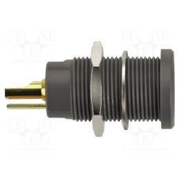 1 pcs x SCHu00dcTZINGER - KBU 7992 L AU / SW - Socket, 4mm banana, 10A, 30VAC, 60VDC, black, gold-plated, -25÷80°C