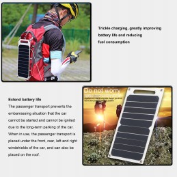 Solar panel 6w 5v portable multifunctional