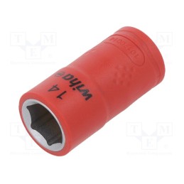 1 pcs x WIHA - 43070 - Socket, 6-angles,insulated,socket spanner, HEX 14mm, 3/8', 45mm