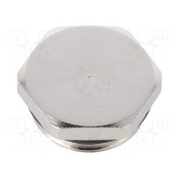 1 pcs x HUMMEL - 1.156.1300.01 - Stopper, PG13,5, IP68, brass, Plating: nickel, V-NE-Ms, Thread: PG