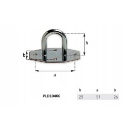 Hook, grip, guide, handle, h 25, 6 pcs