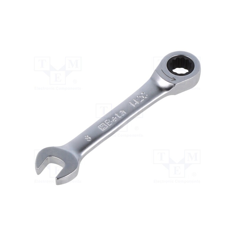 1 pcs x BETA - 142C/8 - Wrench, combination spanner,with ratchet, 8mm, Overall len: 88mm
