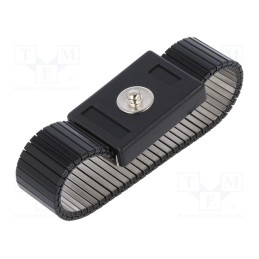 1 pcs x ELME - BLACK TOUCH BAND/4 - Wristband, ESD, Features: wristband is easily adjusted to wrist