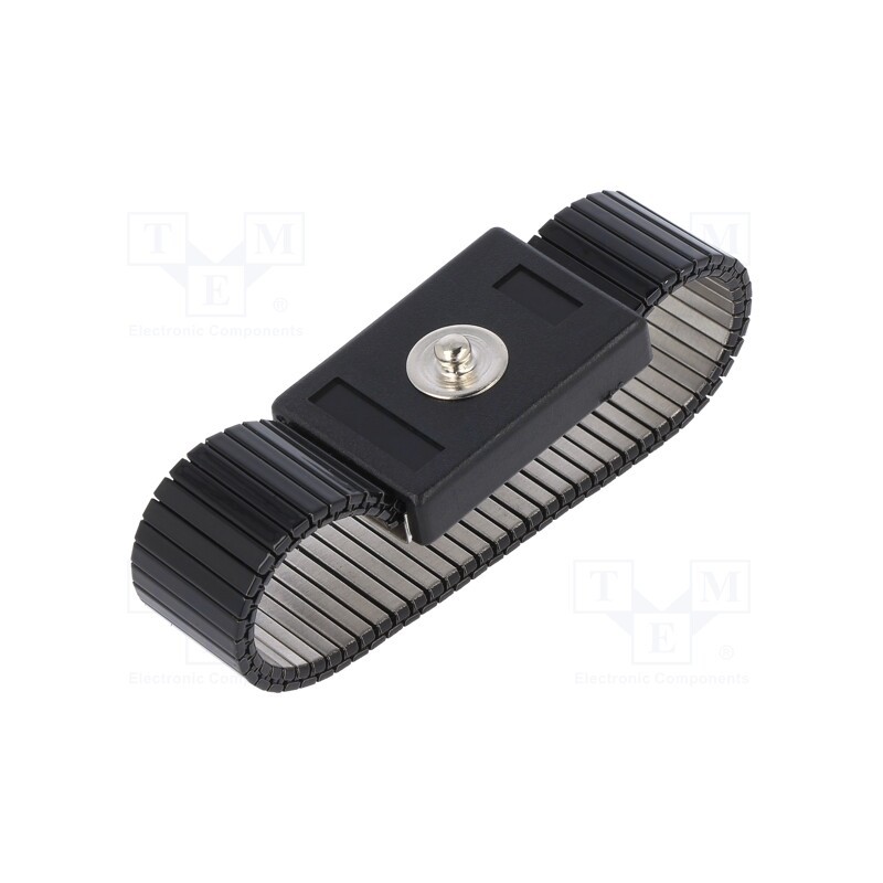 1 pcs x ELME - BLACK TOUCH BAND/4 - Wristband, ESD, Features: wristband is easily adjusted to wrist