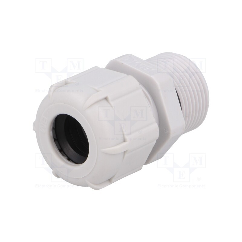1 pcs x BM GROUP - BM4016L - Cable gland, with long thread, PG16, IP68, polyamide, grey