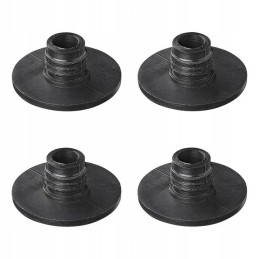 Pads for the legs of the step of a chair platform