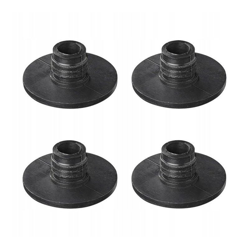 Pads for the legs of the step of a chair platform