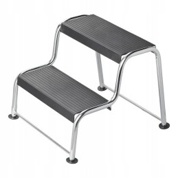 Pads for the legs of the step of a chair platform