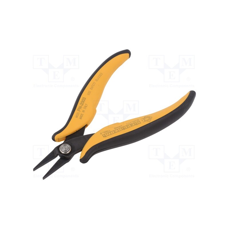 1 pcs x PIERGIACOMI - PN 2003 - Pliers, gripping surfaces are laterally grooved,flat, 146mm