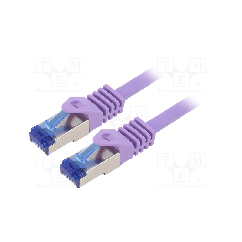 1 pcs x LOGILINK - C6A029S - Patch cord, S/FTP, 6a, stranded, Cu, LSZH, violet, 0.5m, 26AWG