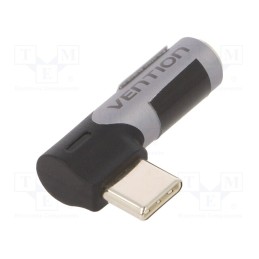 1 pcs x VENTION - BGWH0 - Adapter, Jack 3.5mm socket,USB C angled plug, nickel plated