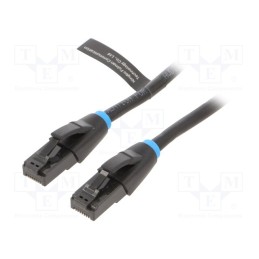 1 pcs x VENTION - IBKBF - Patch cord, U/UTP, 6, OFC, PVC, black, 1m, RJ45 plug,both sides