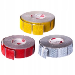 Set of reflective tapes, segments, 3 colors, 1 m each