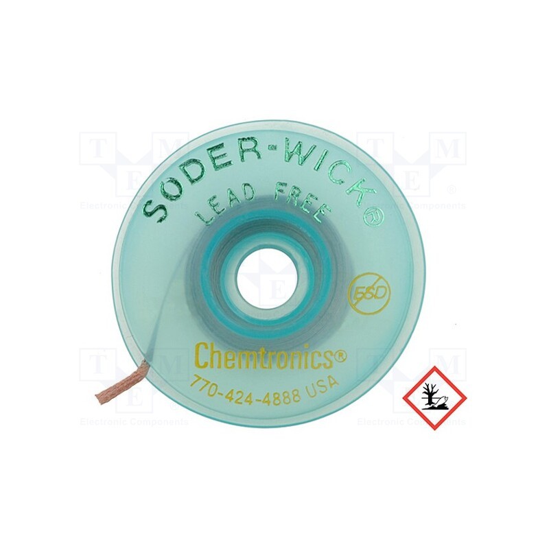 1 rol x CHEMTRONICS - SW40-4-10 - Tape: desoldering, halide-free,rosin,Lead Free,No Clean,ROL0