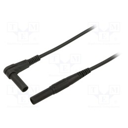 1 pcs x STu00c4UBLI - 66.9006-20021 - Test lead, 19A, banana plug 4mm,angular banana plug 4mm, Len: 2m