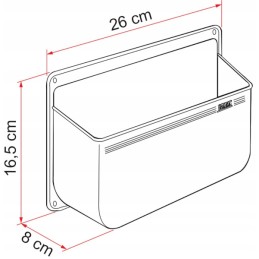 Wall shelf for the wall, camper, trailer Fiamma