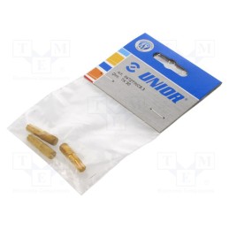 1 pcg x UNIOR - 604825 - Screwdriver bit, Torx®, TX30, Overall len: 25mm, 3pcs.
