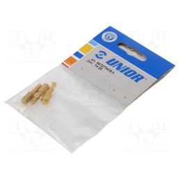 1 pcg x UNIOR - 604702 - Screwdriver bit, Torx®, TX25, Overall len: 25mm, 3pcs.