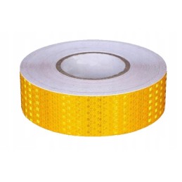 Reflective contour self-adhesive tape 25 meters roll 25m x 5cm yellow