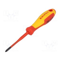 1 pcs x KNIPEX - 98 24 01 SL - Screwdriver, insulated, Phillips, PH1, Blade length: 80mm, 1kVAC