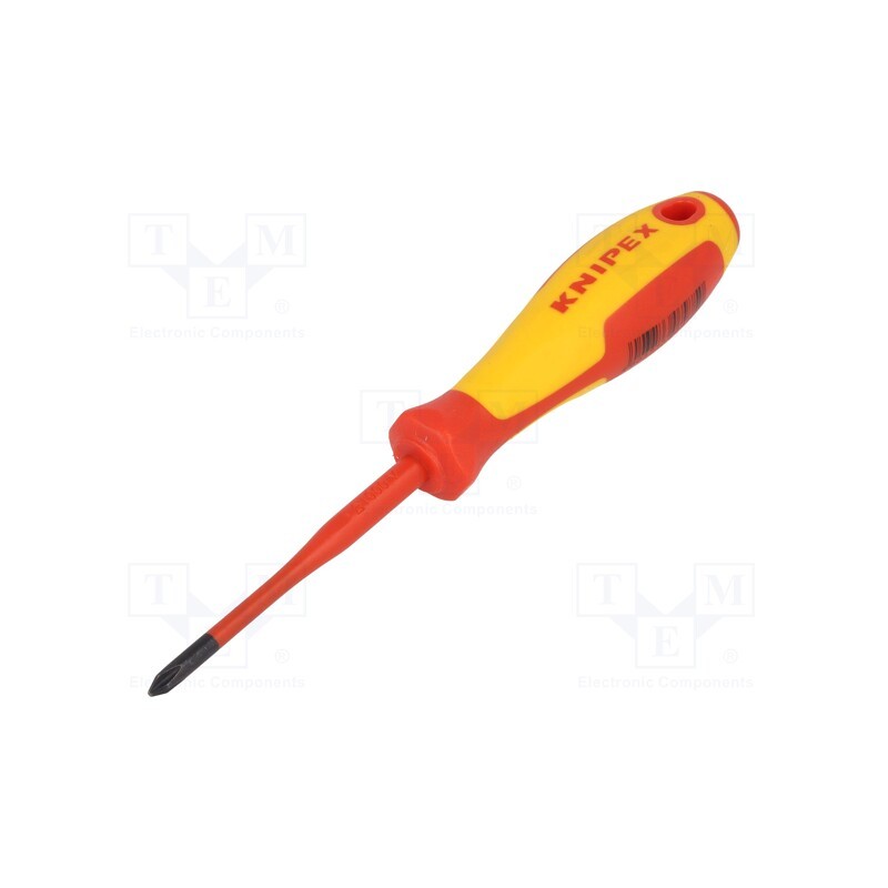 1 pcs x KNIPEX - 98 24 01 SL - Screwdriver, insulated, Phillips, PH1, Blade length: 80mm, 1kVAC