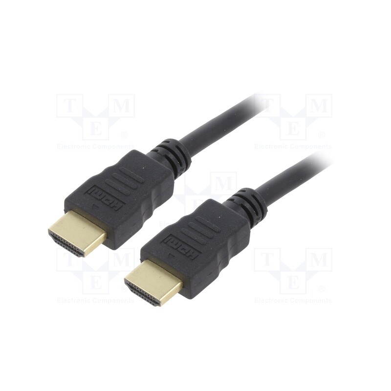 1 pcs x GEMBIRD - CC-HDMI4-10 - Cable, HDMI 2.0, HDMI plug,both sides, PVC, 3m, black, 30AWG