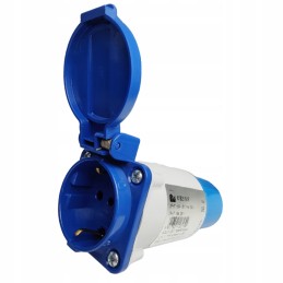 Camping adapter cee socket 16a 250v schuko