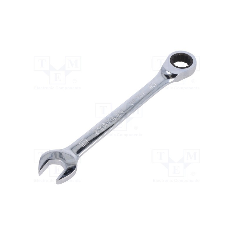 1 pcs x STANLEY - 4-89-941 - Wrench, combination spanner,with ratchet, 16mm, nickel plated