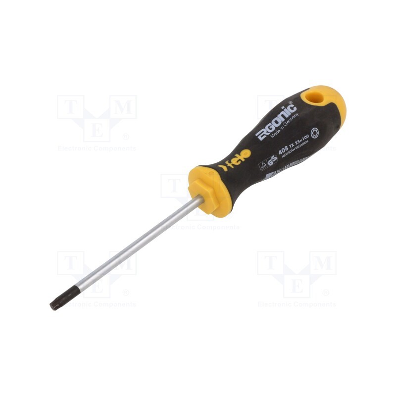 1 pcs x FELO - 408 253 40 - Screwdriver, Torx®, TX25, ERGONIC®