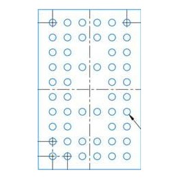 1 pcs : CDCUA877NMKR - Clock Drivers & Distribution 1.8-V/1.9-V phase-lock loop clock driver for DDR2 SDRAM applications 52-NFBG