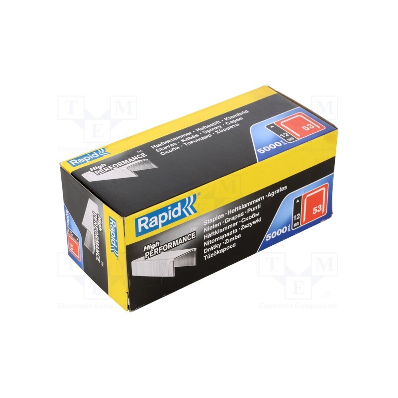 1 pcg x RAPID - 11859610 - Staples, 12mm, 5000pcs, TYP 53, RAP-E100