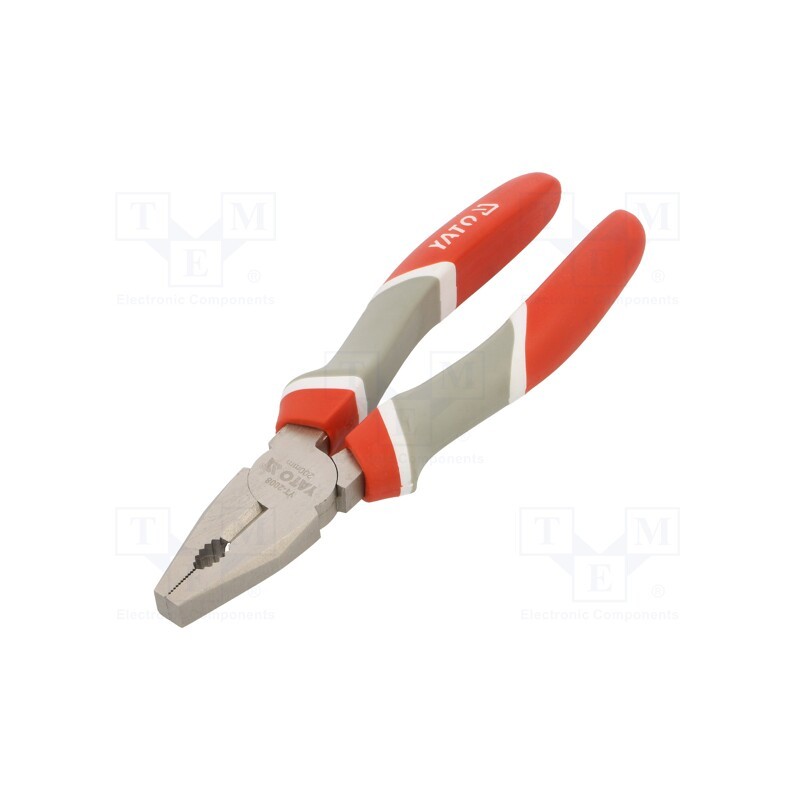 1 pcs x YATO - YT-2008 - Pliers, gripping surfaces are laterally grooved,universal