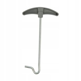 A hook for removing the herrings from the camper