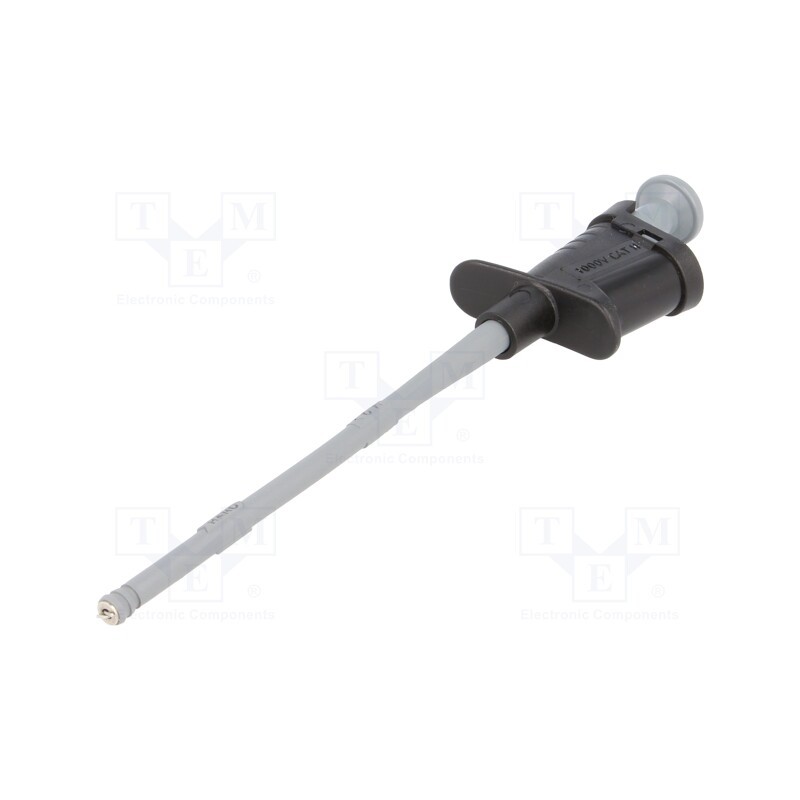 1 pcs x ELECTRO-PJP - 6005-IEC-SW - Clip-on probe, pincers type, 6A, black, Grip capac: max.4.5mm