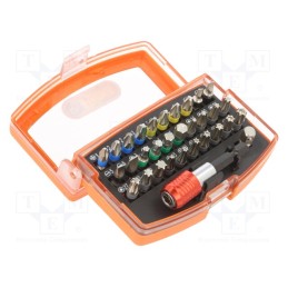 1 set x PG TOOLS - PG32A - Kit: screwdriver bits, Mounting: 1/4' (C6,3mm), bag, 32pcs.