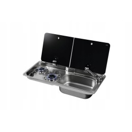 Gas stove with sink, 2 burners
