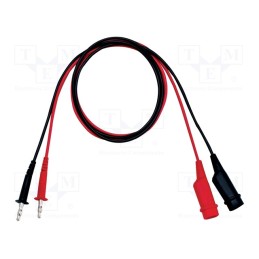 1 pcs x GW INSTEK - GTL-105A - Test leads, Imax: 3A, Len: 1m, red and black