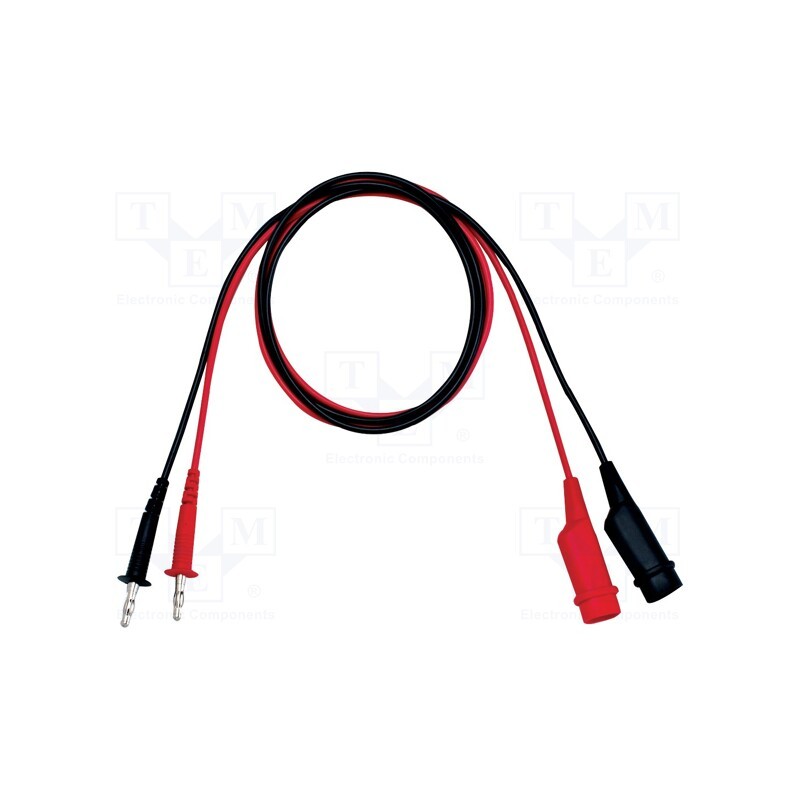 1 pcs x GW INSTEK - GTL-105A - Test leads, Imax: 3A, Len: 1m, red and black