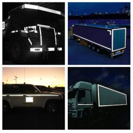 Self-adhesive reflective warning tape 25 m